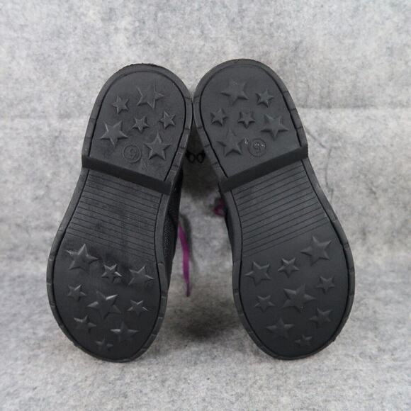 Art Class Shoes Kids 5 Boots Combat Biker Classic Lace Up Zip Black Casual Girls - Picture 11 of 16